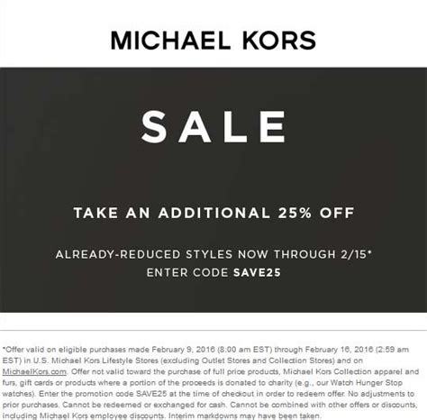 michael kors code coupon|Michael Kors promo code today.